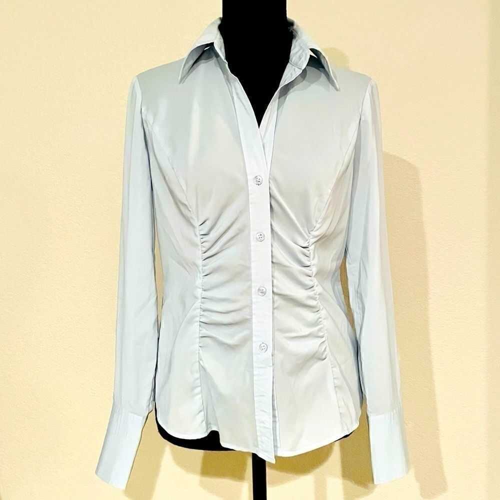 EUC Ruched Long Sleeve Blouse
